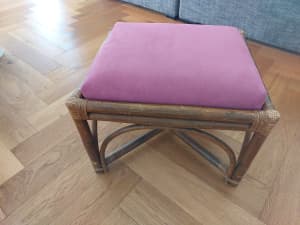 Cane footstool or cat bed