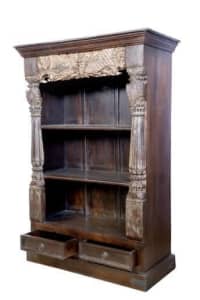 CARVED BOOKCASE