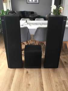 Sony Tower stereo speakers and Subwoofer