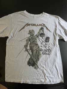 Metallica white T shirt