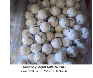 25 Callaway Supersoft Golf balls