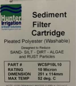 Sediment filter cartridges