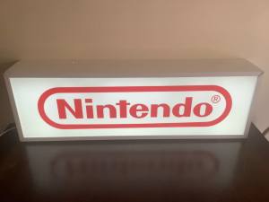💍VERY RARE SIGN💍-🚗AUST COURIER🚗-🪧90’s Original Nintendo Sign🪧