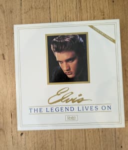 Box Set 7 LP’s Vinyl Records Elvis Presley The Legend Lives On , VGC