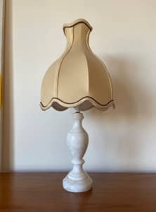 Beautiful Marble Table Lamp with Vintage Light Shade
