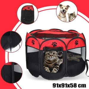 New 91CM*91CM*58CM Foldable Portable Pet Dog Cat Playpen Tent Exercise