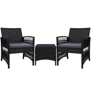 Gardeon Patio Furniture Outdoor Bistro Set Dining Chairs Setting 3 Pi