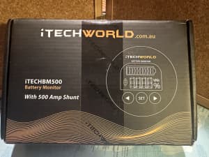 iTECHWORLD BATTERY MONITOR WITH 500 AMP SHUNT