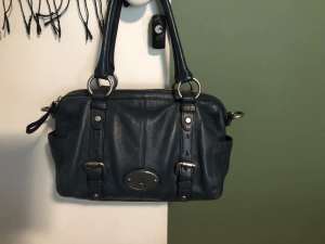 Fossil leather handbag