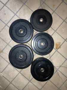 150 kg Olympic bumper weight plates set