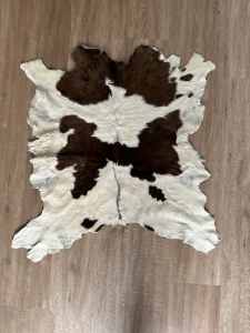 Cow Hide Brown White Premium Skin Floor Rug