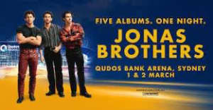 Jonas Brothers Sydney Concert Floor Ticket