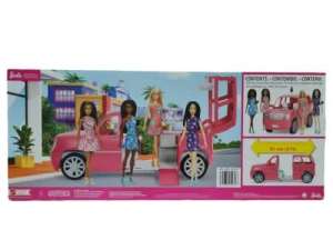 Barbie Playset With 4 Dolls And Limo Vehicle (487362)
