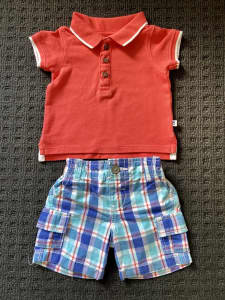 Baby Boy Clothes - t-shirt shorts size 000