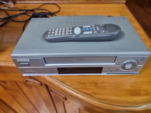 Philips 6-head VCR, with remote