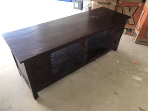 Wooden tv cabinet/draws