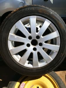 VW Passat alloy wheel tyre 3CO601025AD 205/55ZR16