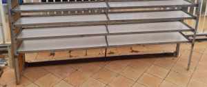Shelves.H1610. W2040.Strong Galvanised Steel. 6 Levels.
