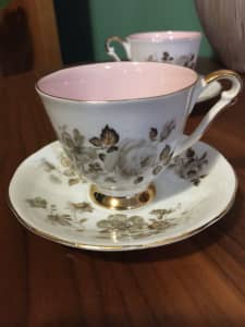QUEEN ANNE Terra Nova Vintage cup and saucer. Set 3.
