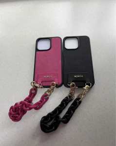 🌺Brand New MIMCO IPhone Cases 13 Pro Dahlia Pink / Black 🌺