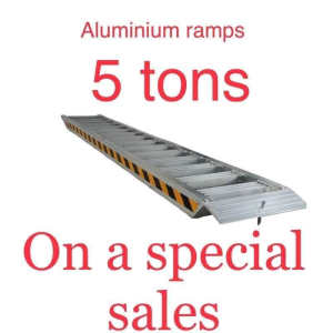 Mini digger ramps 4.2m 5tons heavy duty loading ramps for rubber 