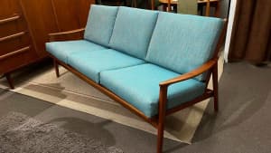 *SOLD PPU* Parker Low Line 3-seater Sofa Nordic Mid-Century Restored
