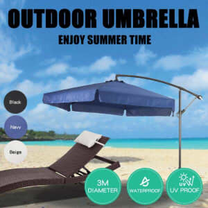 Free Delivery-Penco 3M Garden Umbrella Cantilever – Navy