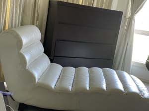 Beautiful white leather chair