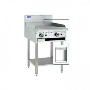LUUS Essentials 300mm Griddle 300mm Chargrill Combination BCH-3P3C NG