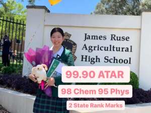99.90 ATAR 98 Chemistry 96 Physics James Ruse - High School HSC Tutor
