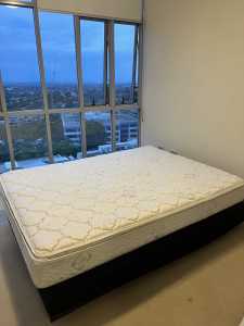 Queen size mattress plus bed base