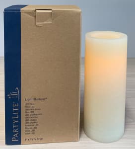 PartyLite Light Illusions LED Pillar Candle 