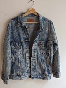 Vintage Levis acid wash denim jacket size XL 