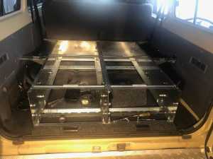 Drawer System for Troopy - Outback Series 1250 Steel Roller Drawers