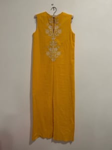 Womens Yellow Linen Maxi Dress (no tags, brand new) - size S