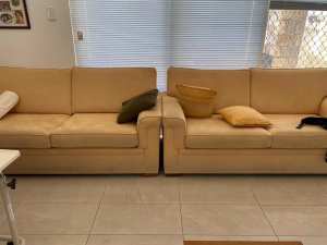 Two to three seater lounges / couches x 2