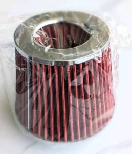 Air filter kit with cone filter.