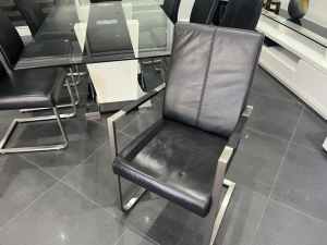 Dining Chairs, High Quality Real Leather,