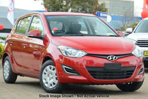 2015 Hyundai i20 PB MY15 Active Red 4 Speed Automatic Hatchback