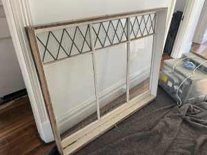Large window timber stained glass