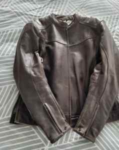 Brown Rjays leather jacket