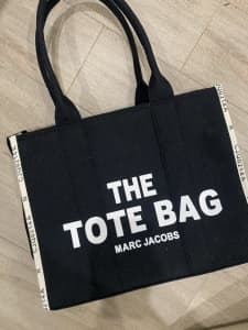 Large Black and cream Tote bag