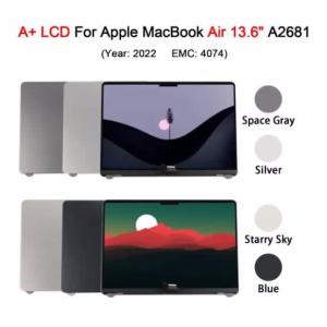 Apple Macbook Air 13 Retina A2681 M2 , 2022 LED LCD Screen Assembly.