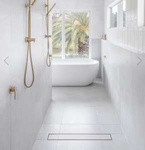 ABI INTERIORS Pixi Tile Insert Shower Channel Waste 900mm RRP $299