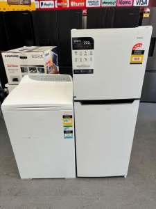Chiq 202 litres fridge & fisher & paykel 7 kgs washing machine.