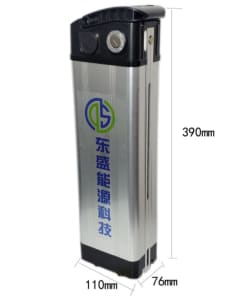 36v 10ah silver fish battery lithium battery pack for ebike