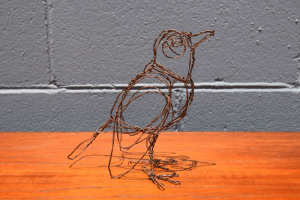 Copper Bird Wire Art by Melissa Conroy