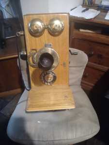 antique wall phone