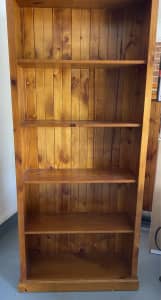 Solid timber bookshelf