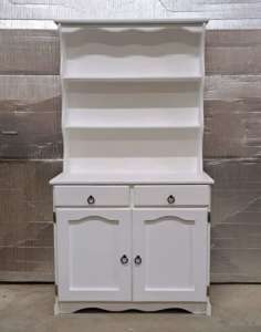Lovely refurbished white Vintage welsh dresser Del. Available
